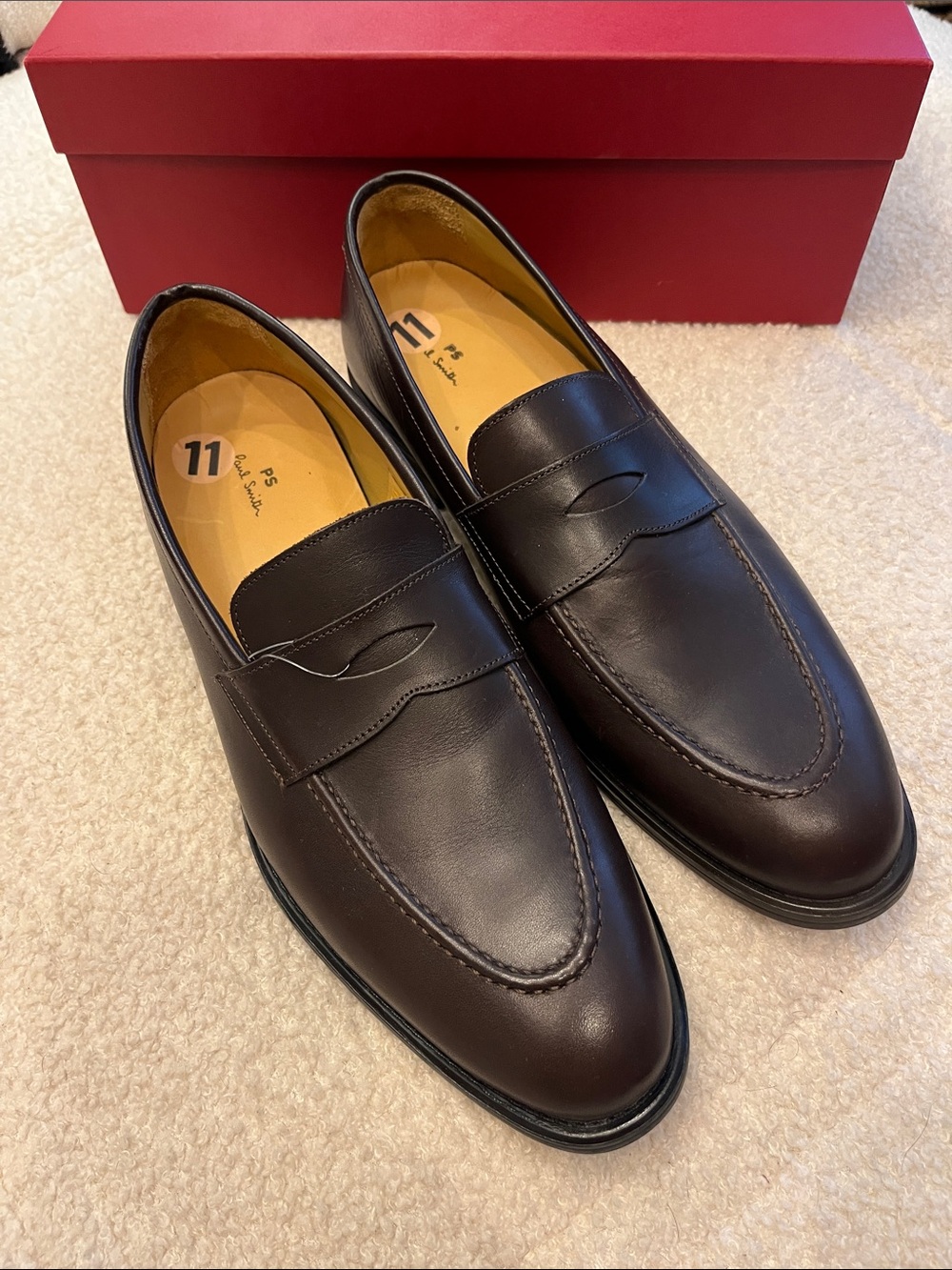 Paul Smith 🏴 Dark Brown Classic Penny Loafers